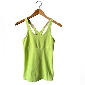 Lululemon Racerback Lime Green Tank - Ladies Size 6